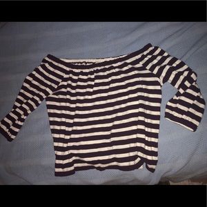 NWOT Off the shoulder J. Crew shirt